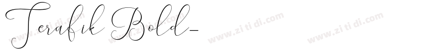 Terafik Bold字体转换